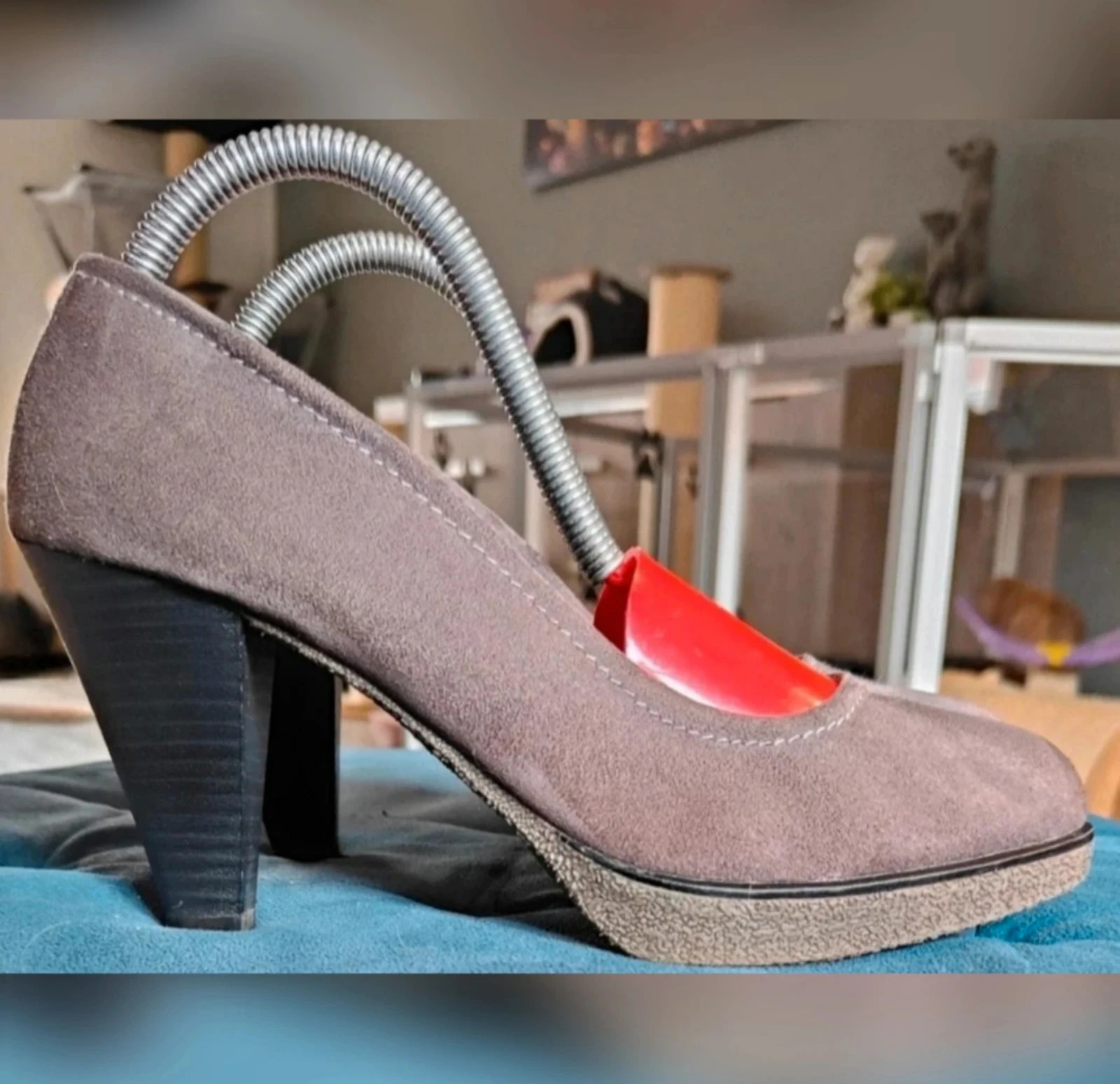 Belles pumps en daim gris foncé Novocento taille 39 – photo 2